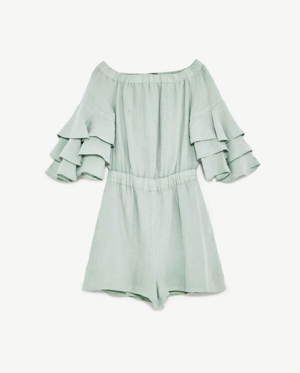 Off-the-shoulder playsuit